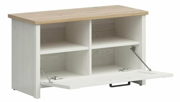 Dulap pantofi Balmave 110, Stejar Grandson, Pin Anderson, PAL laminat, 49x85x37cm, 19 kg