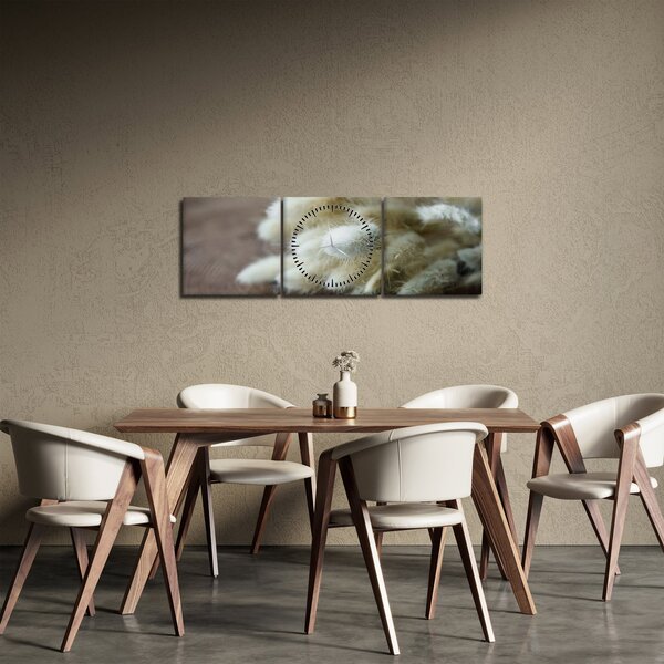 Tablou - Coadă de iepure (cu ceas) (90x30 cm)