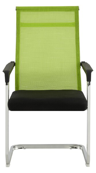 KONDELA Scaun conferinţă, verde/negru, RIMALA NEW