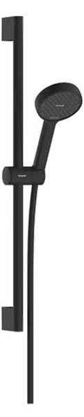Set de duș, Hansgrohe Activera Select S EcoSmart, 2 jeturi, cu bară de duș 65 cm, negru mat