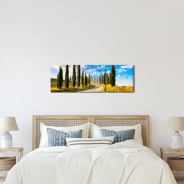 Tablou - Peisaj (cu ceas) (90x30 cm)