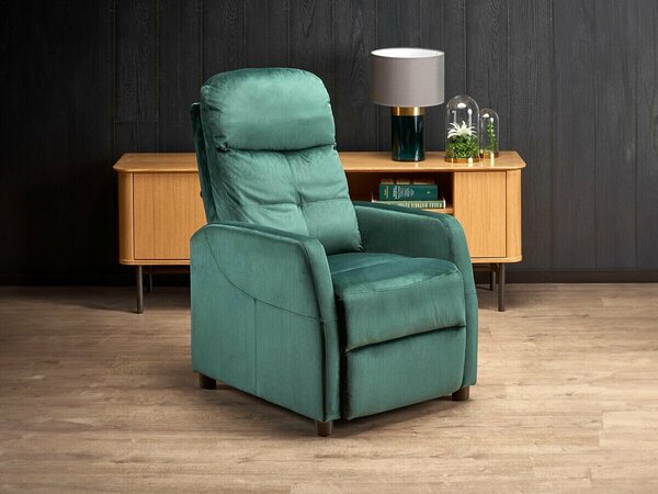Fotoliu recliner Houston 992, Turcoaz, Tapiterie, 103x64x84cm, 27.5 kg