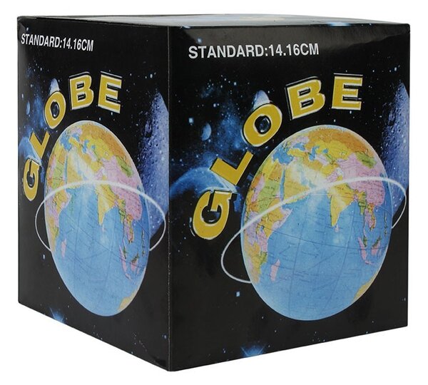 Glob pamantesc mic, cartografie politica in limba engleza, 14 cm