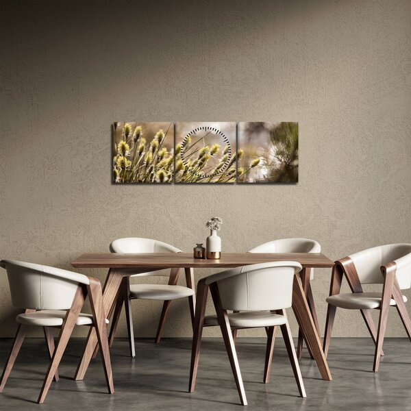 Tablou - Verde (cu ceas) (90x30 cm)