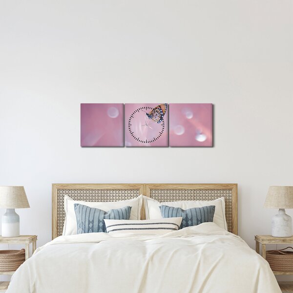 Tablou - Fluture (cu ceas) (90x30 cm)