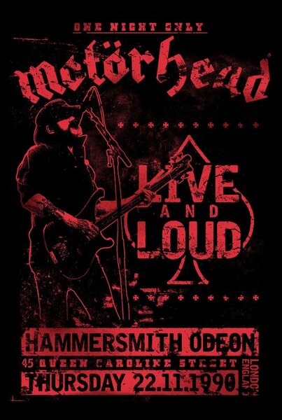 Poster Motorhead - Live and Loud, (61 x 91.5 cm)