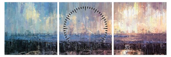 Tablou - Abstract (cu ceas) (90x30 cm)