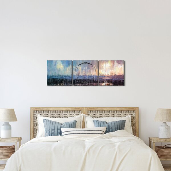 Tablou - Abstract (cu ceas) (90x30 cm)