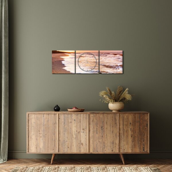 Tablou - Mare (cu ceas) (90x30 cm)