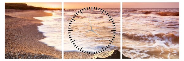 Tablou - Mare (cu ceas) (90x30 cm)