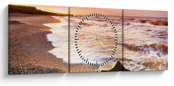 Tablou - Mare (cu ceas) (90x30 cm)