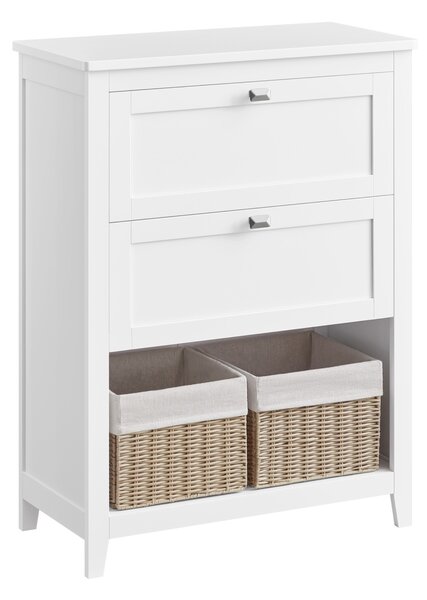 Dulap baie Vasagle, BBC545W02, Alb, 30 x 60 x 80 cm