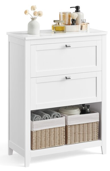 Dulap baie Vasagle, BBC545W02, Alb, 30 x 60 x 80 cm