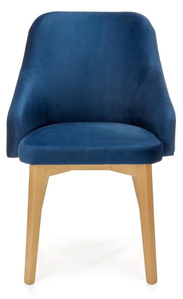 Scaun Houston 709, Albastru inchis, 86x57x56cm, 9.5 kg, Lemn: Fag