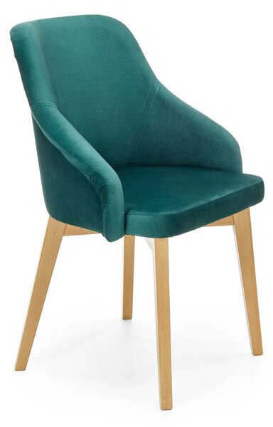 Scaun Houston 709, Turcoaz, 86x57x56cm, 9.5 kg, Lemn: Fag