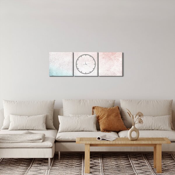 Tablou - Mandala pe zid 2 (cu ceas) (90x30 cm)