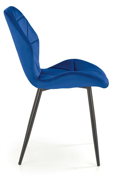 Scaun Houston 1234, Albastru inchis, Negru, 86x48x53cm, 5.3 kg