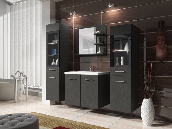 Set baie Scientia IV, Matera gri, PAL laminat, 58 kg