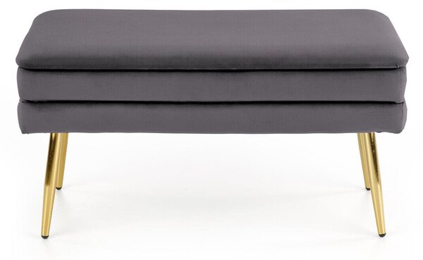 Bancă tapițată Houston 1255, Auriu, Gri, Tapiterie, 42x37x78cm, 7 kg