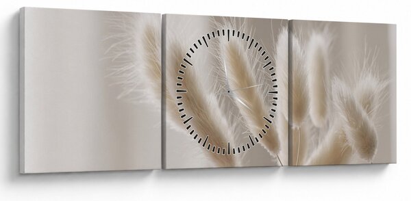Tablou - Cozi de iepure (cu ceas) (90x30 cm)