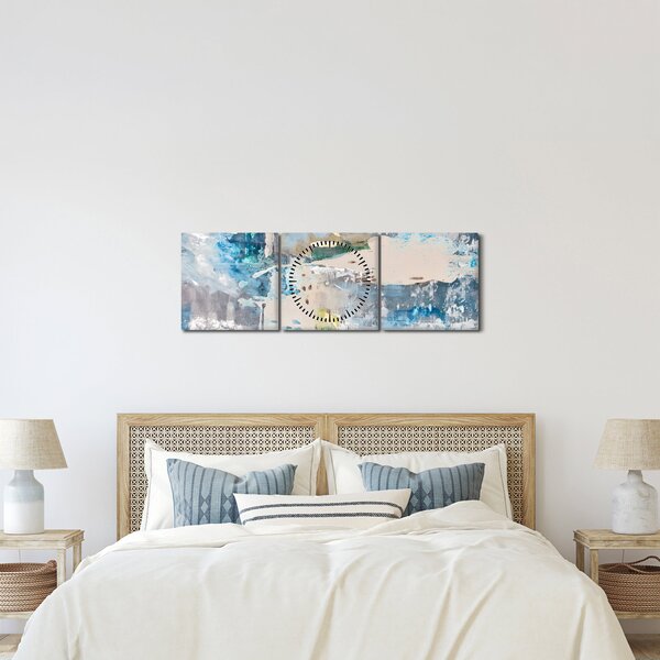Tablou - Abstract (cu ceas) (90x30 cm)