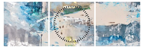 Tablou - Abstract (cu ceas) (90x30 cm)