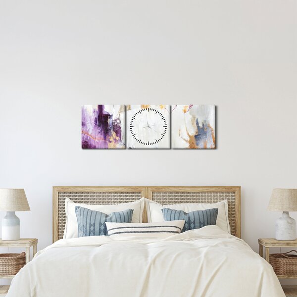 Tablou - Abstract (cu ceas) (90x30 cm)