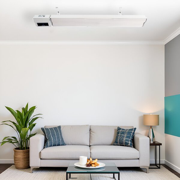 1200W si 600W ElectricSun alb, panouri radiante infrarosu cu termostat si Wi-Fi cu aplicatie internet TUYA, 94x15 cm