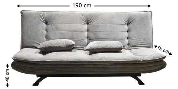 Canapea Extensibilă Almera, Gri, KJS21109