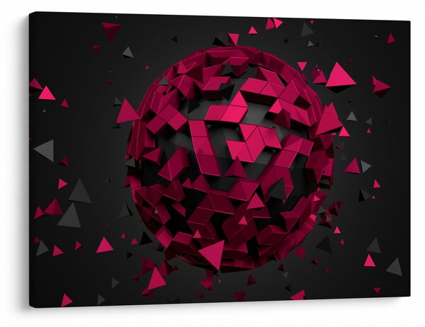 Tablou cu abstracție 3D (70x50 cm)
