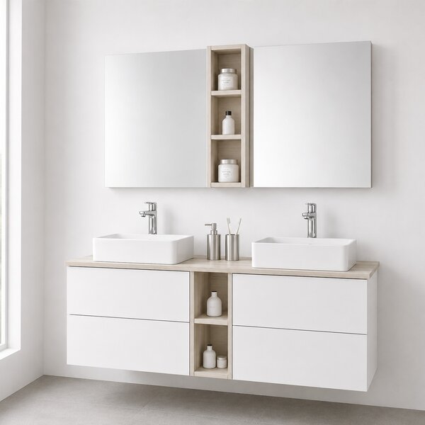 Mereo, Mereo Aira, mobilier de baie 80 cm, alb, MER-CN711SN