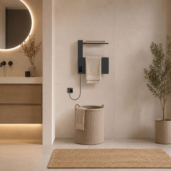 Mereo Mereo, Încălzitor electric pentru prosoape Mereo, 1 modul, negru, MER-MT80B