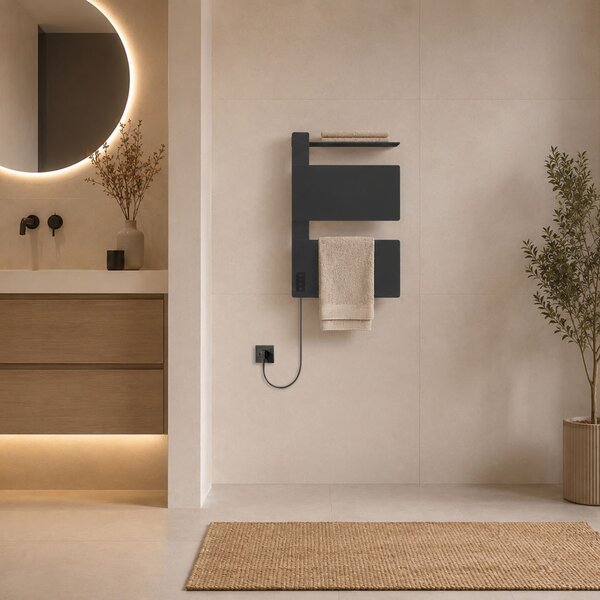 Mereo Mereo, Încălzitor electric pentru prosoape Mereo, 2 module, negru, MER-MT81B