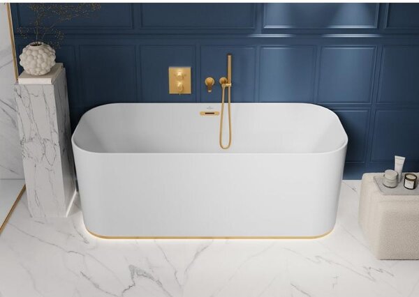 Pară de dus Villeroy&Boch, Verve, tip baton, 1 jet, brushed gold