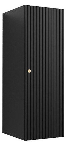 Dulap de perete Anulio, Negru, MDF, PAL laminat, 100x34x40cm, 18 kg