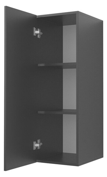 Dulap de perete Artifar, Negru, MDF, PAL laminat, 100x34x40cm, 18 kg