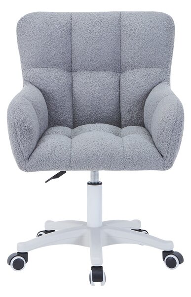 Fotoliu rotativ Givole, Pako World, Textil, Gri, 55x50x76-86 cm