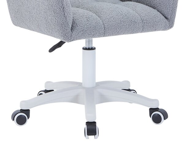 Fotoliu rotativ Givole, Pako World, Textil, Gri, 55x50x76-86 cm
