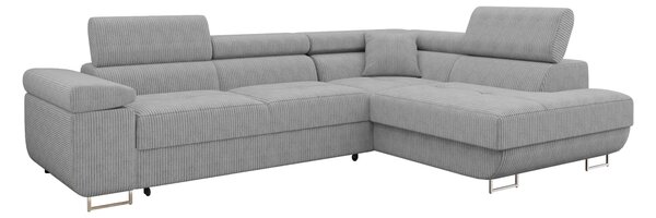 Colțar Comfivo Vinetum, Funcția de dormit, Spațiu de depozitare, 274x203x70cm, 141 kg, Picioare: Plastic, Metal