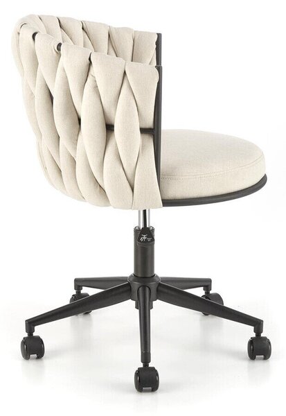 Scaun de birou Houston 1406, Crem, 75x55x60cm, 10 kg