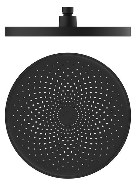 Oltens Vann cap de duș 26x26 cm rotund negru mat 37007300