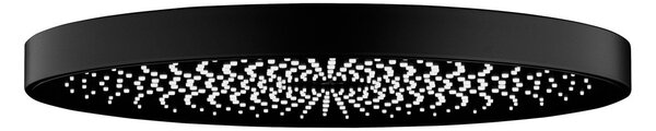 Oltens Vann cap de duș 26x26 cm rotund negru mat 37007300