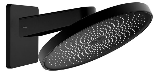 Oltens Vann cap de duș 26x26 cm rotund negru mat 37007300
