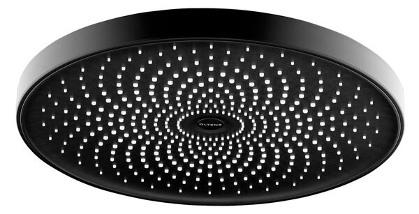 Oltens Vann cap de duș 26x26 cm rotund negru mat 37007300