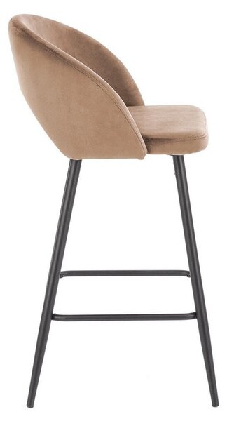 Scaun de bar Houston 881, Bej, Negru, 89x48x49cm, 6 kg