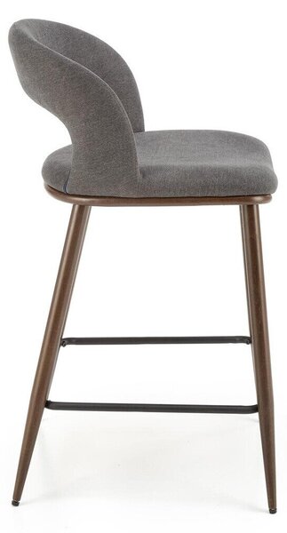 Scaun de bar Houston 1932, Nuc, Gri, 92x49x52cm, 9 kg
