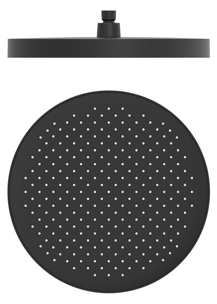 Oltens Regna cap de duș 32x32 cm rotund negru mat 37009300