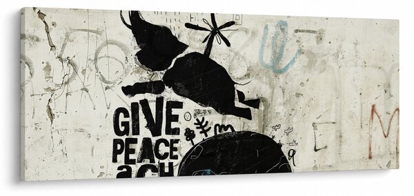 Tablou - Elefant deasupra solului (120x50 cm)