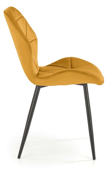 Scaun Houston 1234, Negru, Galben, 86x48x53cm, 5.3 kg