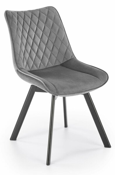 Scaun Houston 1442, Gri, Negru, 80x46x63cm, 7.6 kg